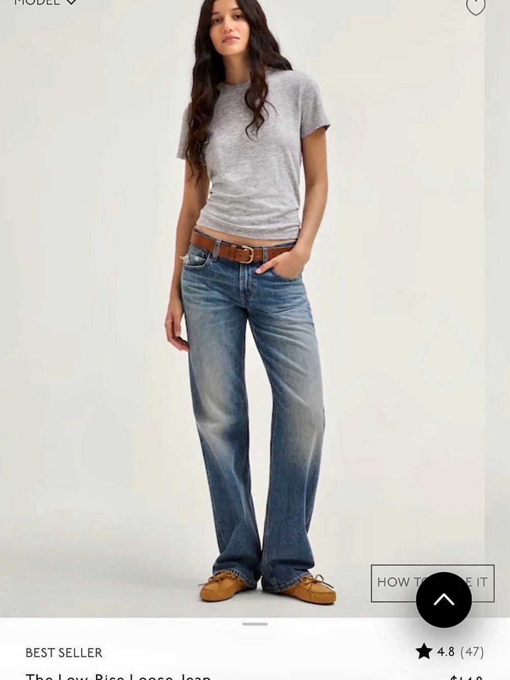 Madewell low rise loose jean size 30